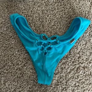 Wicked Weasel blue bikini bottom small